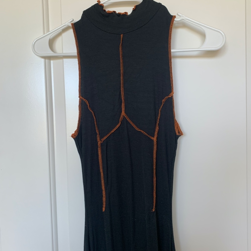 Urban Outfitters Black Seamed Mini Dress